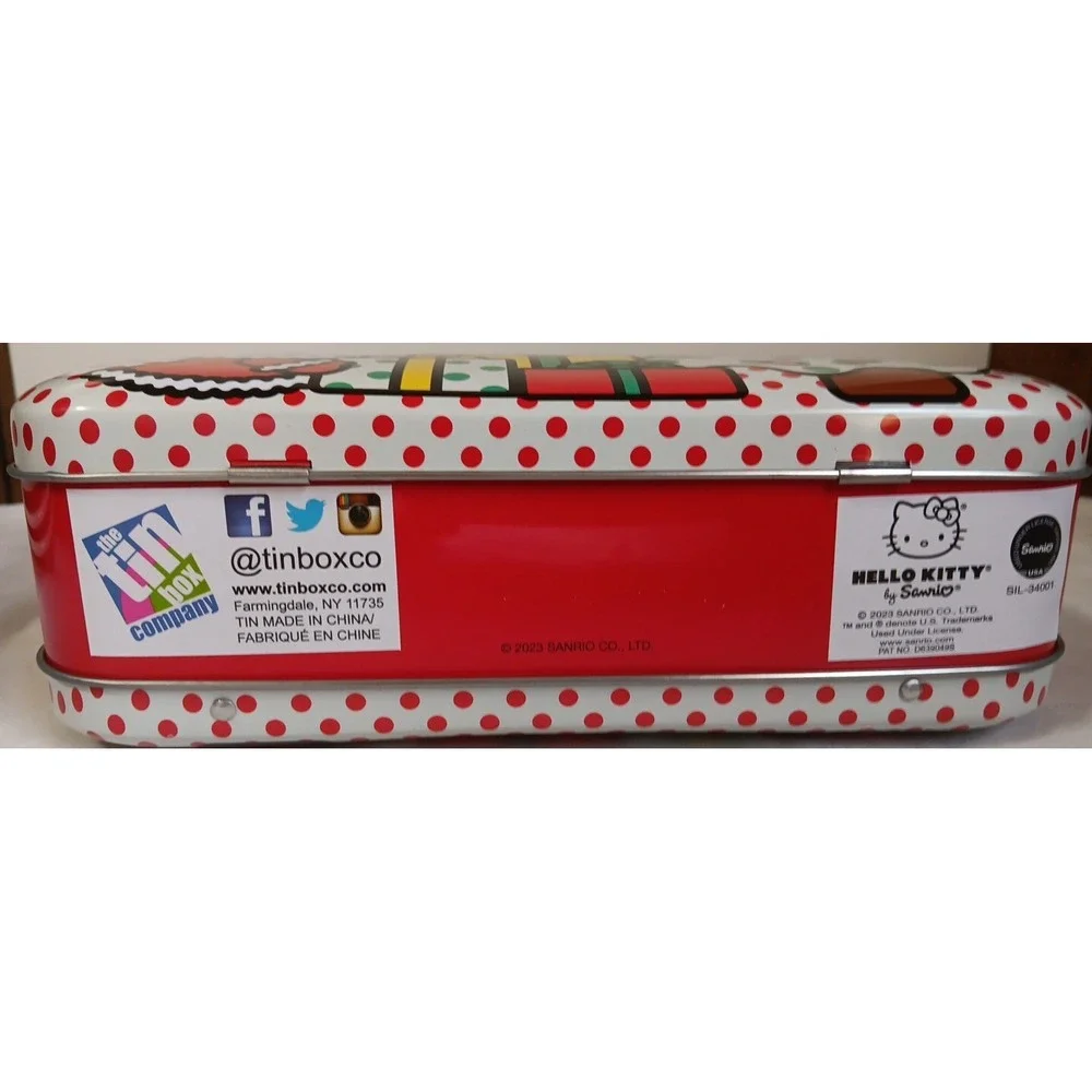 Hello Kitty‎ Carry All Metal Tin Purse Lunch Box Sanrio 2023 Christmas